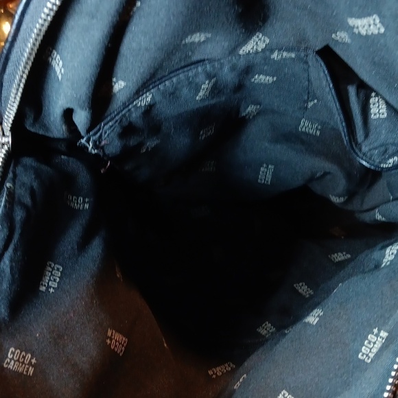 Coco + Carmen Leather and Houndstooth Handbag black and white - Picture 10 of 10